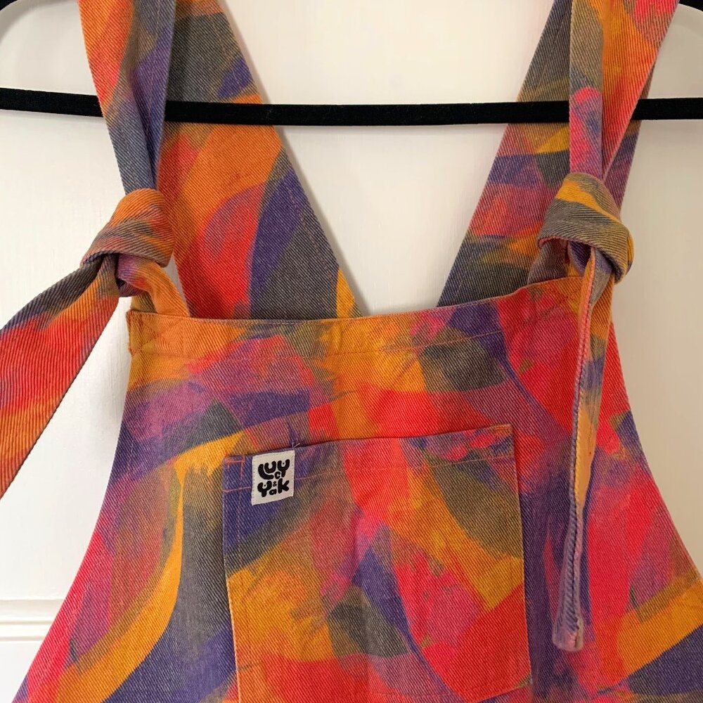 Lucy & Yak bright denim overalls